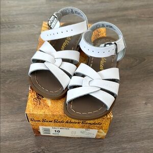 Salt Water Kids Sandals - White